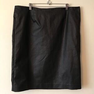 PETER Nygard black faux snakeskin skirt plus size 16